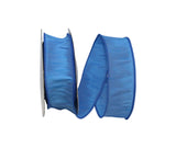 Reliant Ribbon 92975W-053-09F Dupioni Supreme Wired Edge Ribbon, 1-1/2 Inch X 10 Yards, Blue