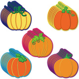 Zonon 80 Pieces Pumpkin Cutouts Classroom Decoration Pumpkin Cutouts with Glue Points for Bulletin Board Classroom School Fall T