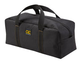 Custom Leathercraft1107 2 Pack Medium And Large Utility Tote Bag Combo,Black/Beige