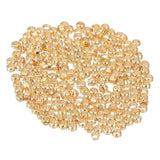 uxcell 500Pcs Round Crimp Beads, 2mm Metal Spacer Loose Beads Metal Clamp Ends Tiny Stoppers Small Bead for Bracelet Jewelry Mak