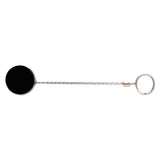 ADVANTUS HeavyDuty Steel Chain Retractable ID Reel with Belt Clip, Extends 18 Inches, Pack of 6, Black/Chrome (75545)