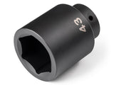 TEKTON 1/2 Inch Drive x 43 mm Deep 6-Point Impact Socket | SID23143