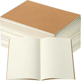 Thenshop 30 Pcs A5 Kraft Notebooks Bulk Blank Paper, Light Brown