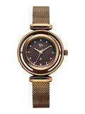 Fastrack Vyb Celeste With Quartz Analog Brown Dial Brown Stainless Steel Strap Watch For Girls - Fv60118Qm01W