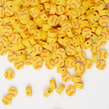 Baiinjiene 200Pcs Baseball Spacer Loose Beads Sports Ball Polymer Clay Beads for DIY Bracelet Earring Necklace Jewelry Making