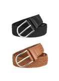 Vtflair MenS & Women Black,Tan Cotton Canvas Stretchable Belt Free Size Fit On Upto 36Inch Waist (Vt0177