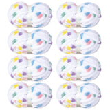 MABOZOO Tie Dye Chunky Yarn for Crocheting & Knitting, 8 Pack - Soft Plush White Rainbow Fluffy Jumbo Chenille Yarn,Giant Thick