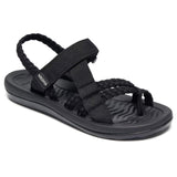 MEGNYA Arch Support Walking Shoes for Women, Cushion Slingback Strap Sandals with Adjustable Hook and Loop, Cushion Foam Flip Fl