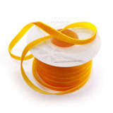 3/8 Velvet Ribbon - Narrow Single-Sided Craft Trim for Hair Bows, Sewing & Gift Wrapping - (Golden Yellow, 25 Yards)