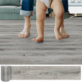 Peel and Stick Floor Tile, 72 Pack 108 Sq.Ft, Waterproof Wood Plank Vinyl Tile Stickers, Self-Adhesive DIY Flooring Tiles for Be
