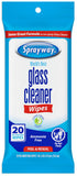 Sprayway SW199R AmmoniaFree Glass Cleaner Wipes, Fresh Scent, 20 Count