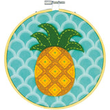 Dimensions Needle Craft Pineapple Wool Felt Applique Embroidery Craft Kit, 6
