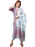 Gosriki Women'S Cotton Blend Straight Printed Kurta With Pant & Dupatta (Uvesh Grey-Nw01-Gs_M_Grey_Medium),Grey,,B0BSVCYJ8C