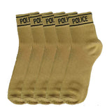 Faton MenS/Women Police Khaki Socks Cotton Full Length Formal Socks Free Size Police Khaki Socks (8)