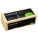 Universal UNV28062 1.5 in. x 2 in. Recycled SelfStick Note Pads Yellow (12 Pads/Pack)