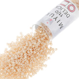 Miyuki Delica Seed Beads - Size 11/0 (1.6 mm), DB0205, Ceylon Beige, 7.2 g, Approx. 1440 Beads, Made in Japan