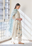 Gosriki Women'S Rayon Viscose Printed Straight Kurta With Pant & Dupatta (Verdant Cream-Gs_S_Cream_Small),Cream,,B0DVPYX3Z6