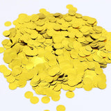 SIPRKAICT Gold Metallic Foil Confetti(0.59 inch) Round Dots Glitter Table Confetti for Party Wedding Decorations,2.11 OZ per pac