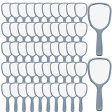 Vinsot 50 Pcs Handheld Mirror Bulk Small Hand Mirrors with Handle Plastic Portable Daily Makeup Tools for Home Travel Camping Da