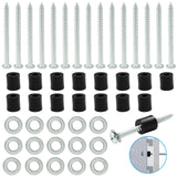 HARSKIYER 24 Set (72 Pieces) Pegboard Mounting Kit, Pegboard Spacers Pegboard Installation Kit, Pegboard Wall Mount Accessories