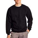 Hanes Men'S Ultimate Cotton Heavyweight, Black, Large