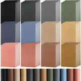 PerKoop A6 PU Leather Notebooks for Back to School, Dark Color, 60 Pcs