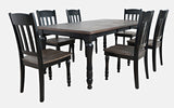 Jofran Madison County Reclaimed Solid Wood Slatback Farmhouse Dining Chair (Set Of 2), Vintage Black