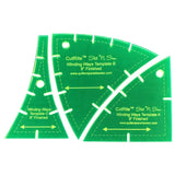Quilters Paradise Slit N Sew Winding Ways Set Templates Acrylic