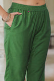 Anni Designer Women'S Cotton Blend Printed Straight Kurta With Pant & Dupatta (Protin-Green-Nw_S_Green_Small),Green,S,,,