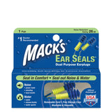Macks Ear Seals Dual Purpose Earplugs 1 Pair (Pack of 3)