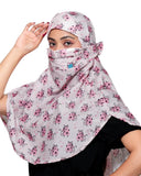Kavach WomenS Mul Cotton Face Cover Scarf | Sun Protection, Dust & Pollution Protection | Breathable ReadyToWear Scarf For Bi