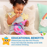 Battat- Play Circle- Makeup & Beauty Set - Dress Up Fashion Accessories - Pretend Play- Toys For Kids- Princess Purse Set- 3 Yea