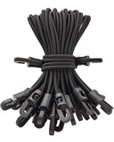 BINCKIN Small Bungee Cords with Hooks 6 Inch, 25 Pcs Short Bungees Strap with Hook for Camping Tarp, Tents, Canopy and Fixings (