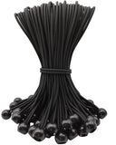 WMZOBH Ball Bungee Cords 10 Inch - 50 Pcs Small Bungee Cords with Balls, Mini Bungee Balls Heavy Duty Outdoor for Tarp, Canopy,