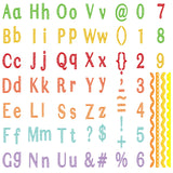 INFUNLY 81Pcs Alphabet Letters Cutting Die Number Die Cuts Metal Embossing Lace Die Cut for Card Making Letter Symbol Cutting Di