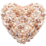 400pcs Natural Chip Shell Beads for Jewelry Making Brown Shell 5-8mm Irregular Gemstones Healing Crystal Loose Rocks Bead Hole D
