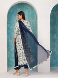 Gosriki Women'S Cotton Blend Printed Straight Kurta With Pant & Dupatta (Gta Navy-Nw-Gs_Xl_Navy Blue_X-Large),Navy Blue,,B0D294FZ8B