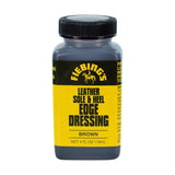 Fiebing's Leather Sole & Heel Brown Edge Dressing (4 oz) - High Gloss Shoe Dressing for Leather Soles and Heels - Provides a Pro