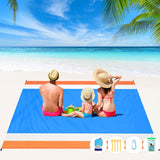 BYDOLL Beach Blanket Waterproof Sandproof 10' 9' 1-8 Adults Oversized Lightweight Large Picnic Mat Waterproof Sandproof Blanket