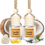 Hanging Car Air Freshener, Long Lasting Scent, Cute Air Fresheners for Women, 2 Pack Non-Toxic Essential Oil Diffuser, Made in U