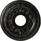 Ekena Millwork 13OD x 3 1/2ID x 3/4P Baltimore Thermoformed PVC Ceiling Medallion (Fits Canopies up to 5 1/4), Textured Metallic