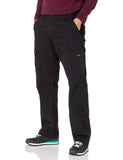 Wrangler Authentics Mens Relaxed Fit Stretch Cargo Pant, Black, 32W x 30L