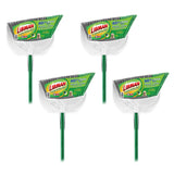 Libman XL Indoor/Outdoor Angle Broom with Dustpan, 4 Pack