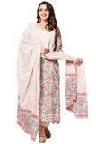 Gosriki Women'S Cotton Blend Straight Printed Kurta With Pant & Dupatta (Spring Green-Snw-Gs_Xxl_Green_Xx-Large),Green,2,B0C5THM1GF