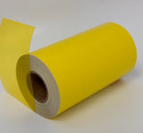 Transparent Vinyl Tape with Self-Adhesive. (4 inch x 25 ft, Yellow)
