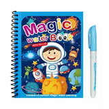 TARDY Magic Water Drawing Book for Kids, Reusable Colouring Books with Water Pen.