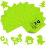 12PCS Apple Green Felt Fabric Sheets 9 x 12 - 1.6mm Thick Soft Felt for Craft Sewing DIY Patchwork Art Projects Decorations