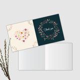 BIRDS MIND Thank You Cards | Mini Folding Thankyou Blank Note Cards For Small Bussiness Orders Return Gift (10 x 5 cms) (40 PCs