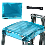 Universal Blue Tinted Clear Forklift Cover - 45x51in Waterproof Vinyl Rain Canopy for Forklift - Heavy-Duty UV Protection Roof C