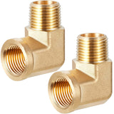 2pcs 90 Degree Barstock Street Elbow 1/2 NPT Male to 1/2 NPT Female Forged Fitting by CX WONDERLAND